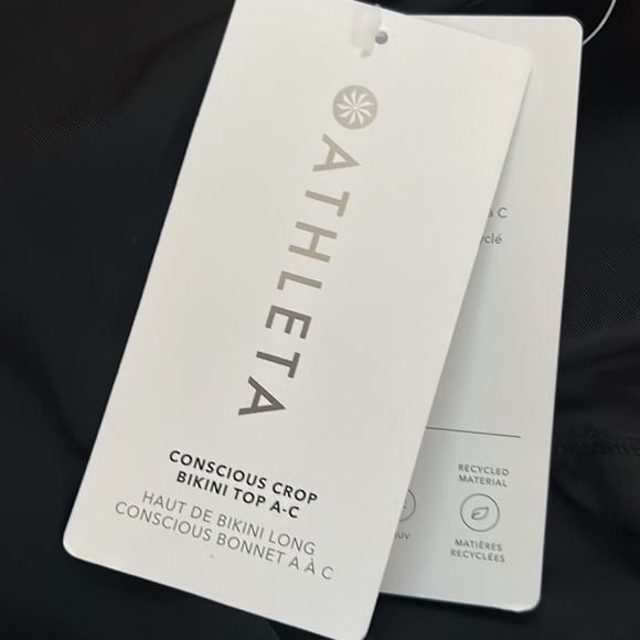 NWT ATHLETA A-C Conscious Crop Bikini Top - Picture 3 of 5